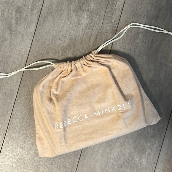 NWT REBECCA MINKOFF Mink Brown Isabel Crossbody Bag with Fringe Strap - Picture 16 of 16